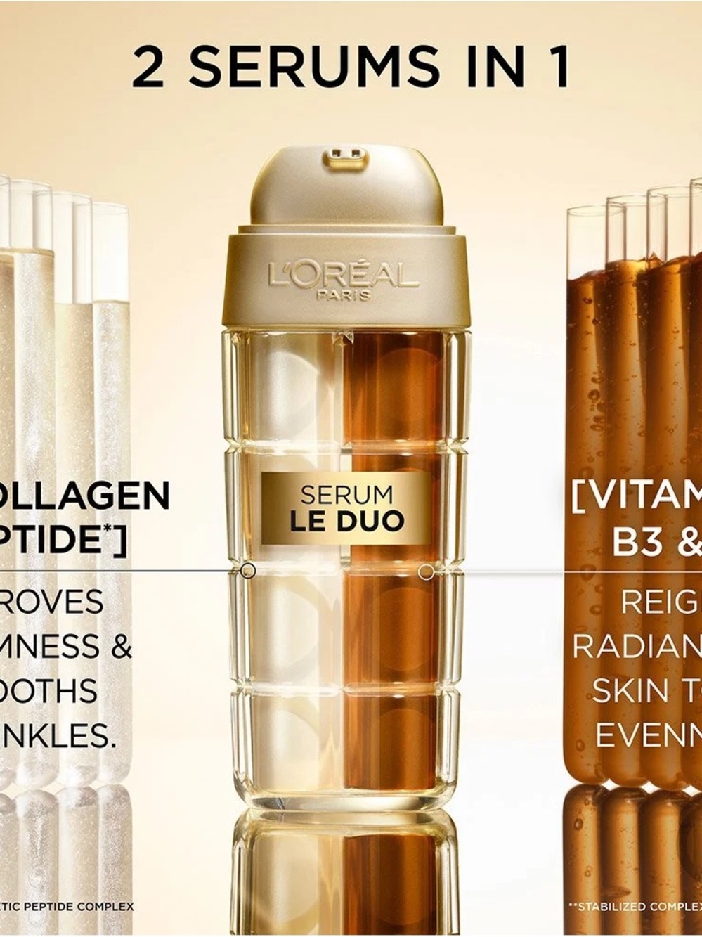 L'Oréal Paris Serum Le Duo - Gold & Bronze Dual-Action Face Serum